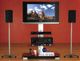 Sanus® Euro Series Black Adjustable Satellite Speaker Stand-1