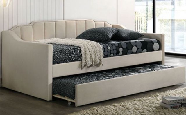 Furniture of America® Kosmo Beige Twin Daybed-0