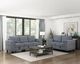 Homelegance® Walterboro Dark Gray 64" Loveseat with Storage and Charging Ports-1