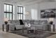Signature Design by Ashley® Modmax II 5-Piece Pepper/Salt Power Reclining Sectional with Console-3