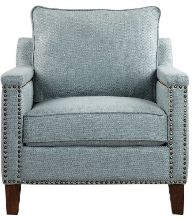 Uttermost® Charlotta Sea Mist Accent Chair-3