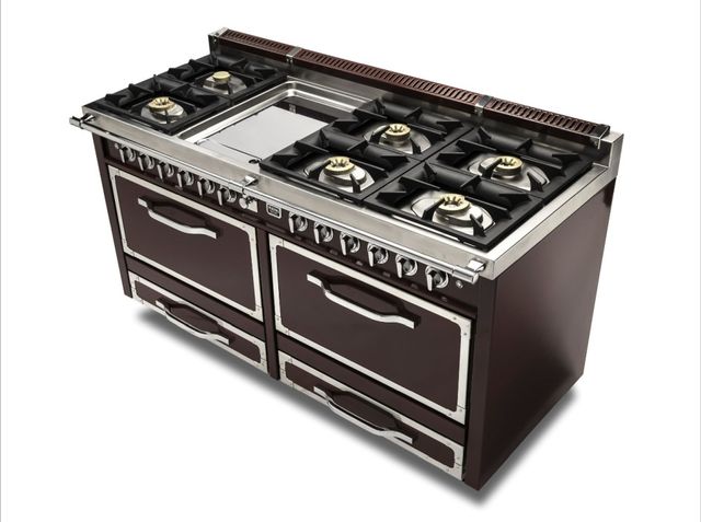 Viking® Tuscany 66" Damascus Gray Dual Fuel Pro Style Dual Fuel Range-2