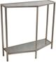 Lamps Per Se Mercury Glass Top Console Table with Antique Gold Base -0