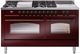Ilve® Nostalgie II Series 60" Burgundy Pro Style Dual Fuel Range-0