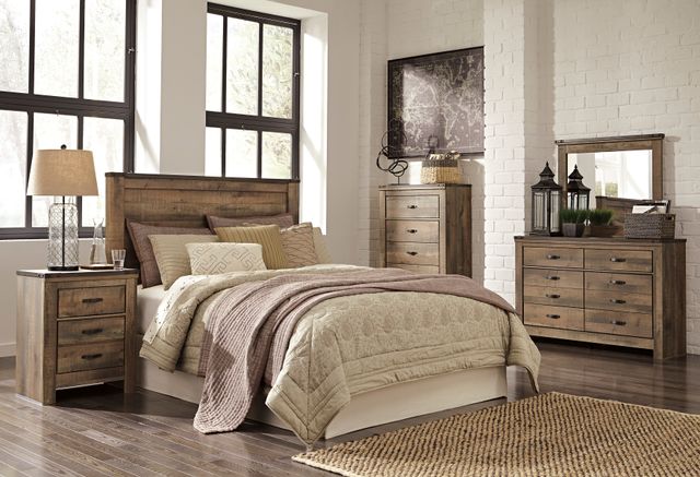 Signature Design by Ashley® Trinell Rustic Brown Nightstand-3