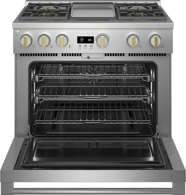Monogram® Statement Collection 36" Stainless Steel Pro Style Gas Range-1