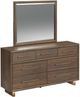 Elements International Brisbane 4-Piece Beige/Brown King Panel Bedroom Set-2