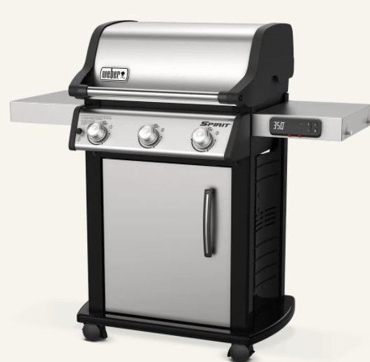 Weber® Spirit SX-315 50" Stainless Steel Liquid Propane Freestanding Smart Grill-1