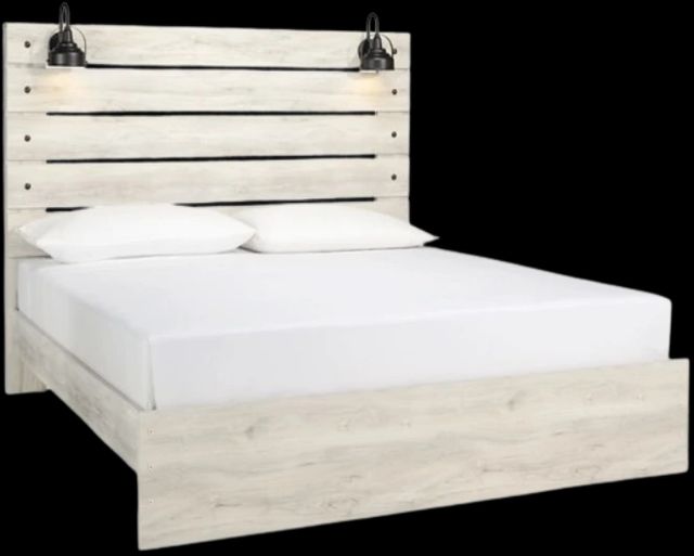 Signature Design by Ashley® Cambeck Whitewash King Panel Bed-0