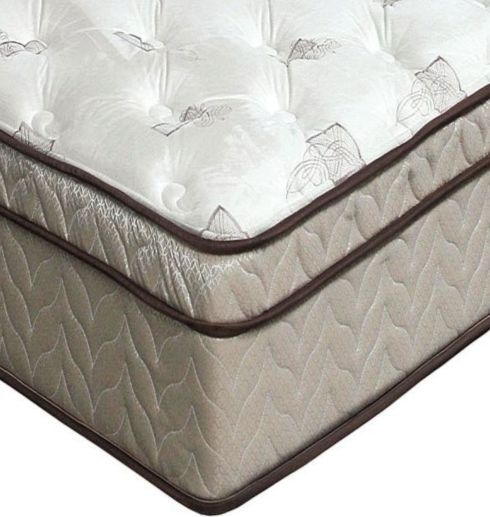Furniture of America® Lilium Firm Hybrid Euro Pillow Top California King Mattress-1