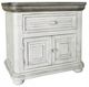 International Furniture Direct Luna Ivory Nightstand-0