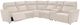 Bassett® Furniture Club Level Chauncey 6-Piece Vanilla Leather Power Reclining Sectional-1