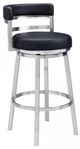 Armen Living Madrid Black 30" Bar Stool-0