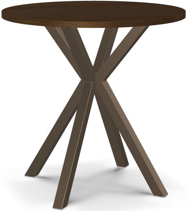 Amisco Customizable Asterisk Round Counter-Height Table with Starburst Stand-0