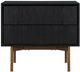 Armen Living Carnaby Black Brushed/Bronze Nightstand -1