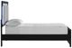 Signature Design by Ashley® Maeling Black Youth Twin Upholstered Panel Bed-4