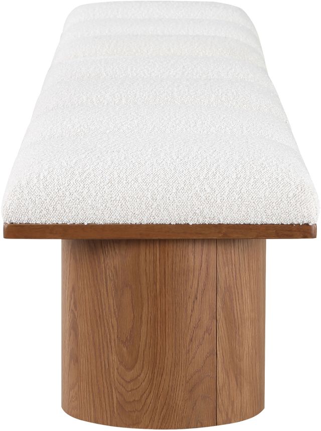 Meridian Furniture Pavilion 7-Piece Cream/Walnut 126" Modular Bench Set-3