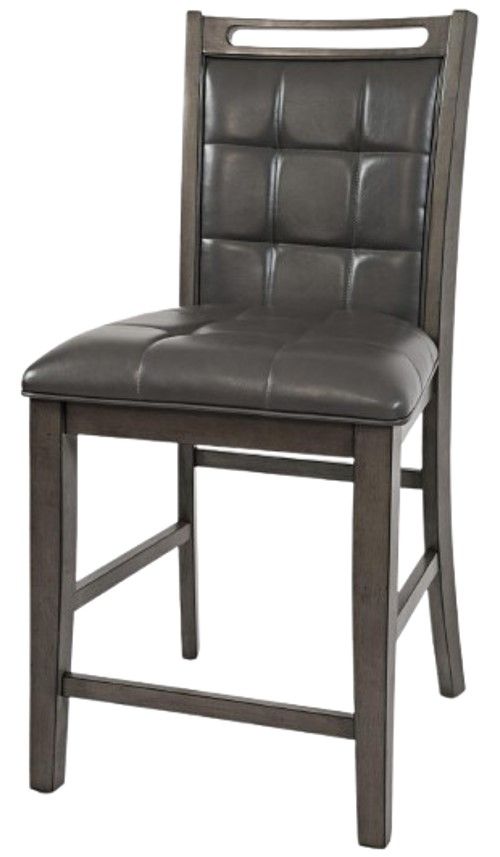 Jofran Inc. Manchester Gray Upholstered Counter Stool-2