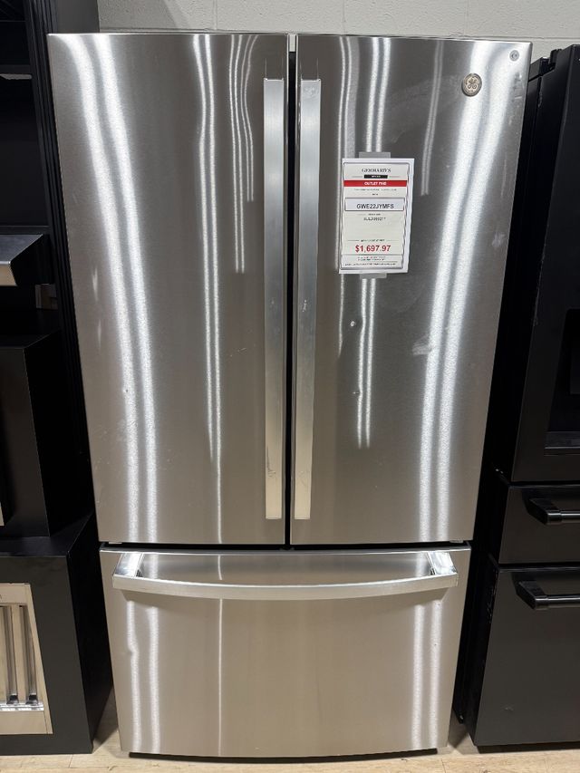 GE® 36" 21.9 Cu. Ft. Fingerprint Resistant Stainless Steel Counter Depth French Door Refrigerator-0