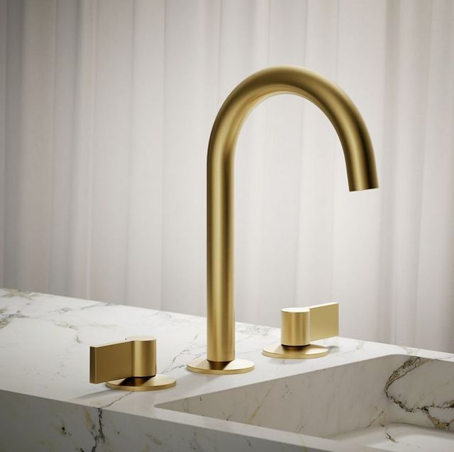 KOHLER® Components® Vibrant Brushed Moderne Brass 1.2 GPM Bathroom Sink Faucet Spout with Tube Design-1