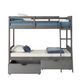 Donco Kids Louver Twin/Twin Bunk Bed With Drawers-1