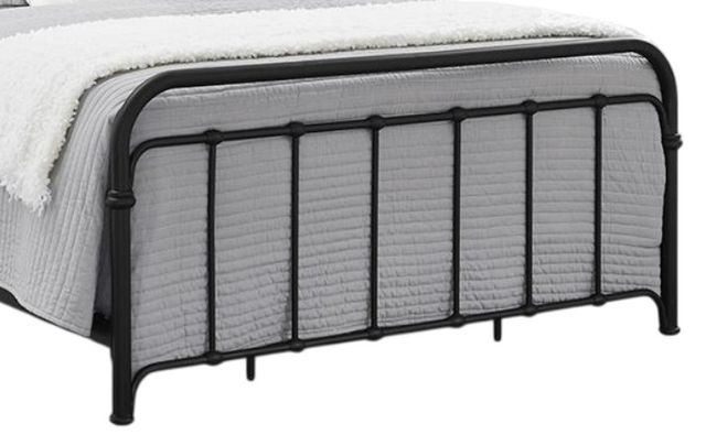 Bernards Shelby Black Twin Metal Rod Bed-1