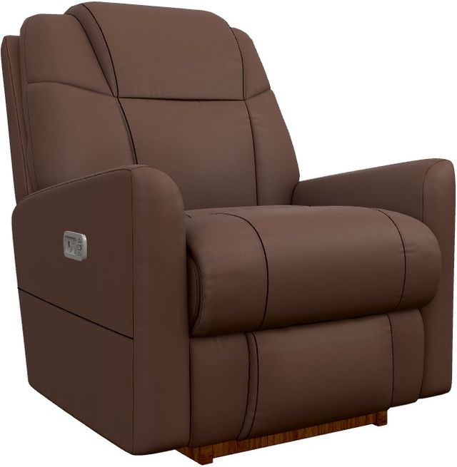 La-Z-Boy® Sparrow Chestnut Power Rocking Recliner with Headrest-0
