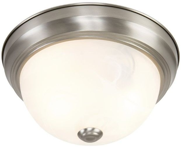 YHD Satin Nickel 2-Light 11" Flush Mount Lighting-4