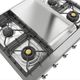 Ilve Nostalgie II 36” Stainless Steel Gas Rangetop with 6 Burners, Griddle and Chrome Trim-5