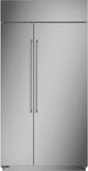 Monogram® 42" 25.1 Cu. Ft. Stainless Steel Built-In Side-by-Side Refrigerator-2