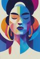 Stylecraft Colorful Portrait Wall Art-2