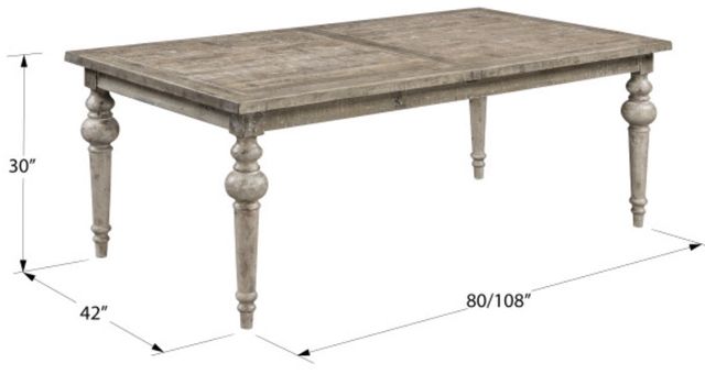 Emerald Home Interlude Sandstone Buff Table with Leaf-2