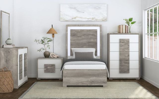 Elements International San Matteo Dual Tone Dresser-3