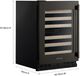 Kitchenaid® 24" Black Ore Built-In Wine Cooler With Full-Extension Wood-Front Racks-4