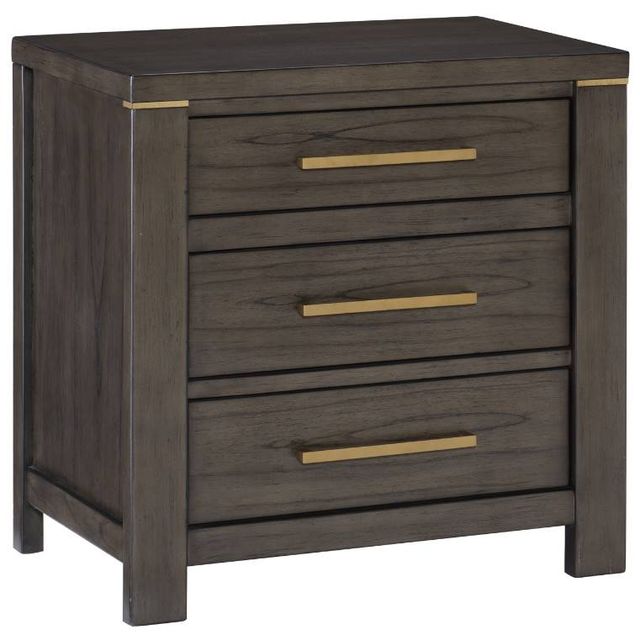 Mazin Furniture Scarlett Brownish Gray Nightstand-0