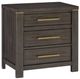 Mazin Furniture Scarlett Brownish Gray Nightstand-0