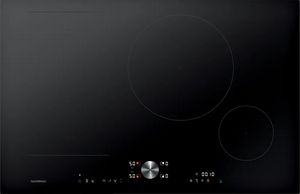 Top view of the Gaggenau 200 Series 30" Black Flex Induction Cooktop