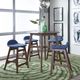 Liberty Furniture Space Savers 5-Piece Blue Jean Denim/Satin Walnut Gathering Table Set-1
