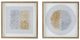 A & B Home Aurelia 2-Piece Gold/Silver Shadow Wall Decor Set-1