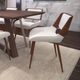 Inspire™ Hudson White/Walnut Side Chair, Faux Leather-1