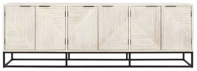 Classic Home Flint Black/Coastal White Sideboard-2