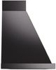 Ilve® Nostalgie II Noblesse 60" Glossy Black Wall Mounted Range Hood with Brass Trim-2