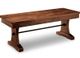 Handstone Glengarry 48” Pedestal Bench with Leather Seat-0