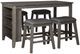 Signature Design by Ashley® Caitbrook 5-Piece Gray Counter Height Dining Set-0