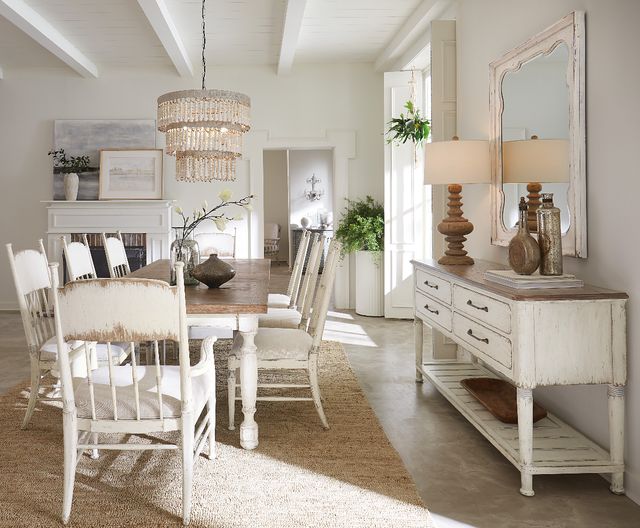 Hooker® Furniture Americana Biscuit/Daisy Dining Arm Chair-1