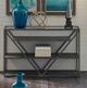 Liberty Furniture Arista Glass Top Sofa Table with Cobblestone Brown/Gray Base-1