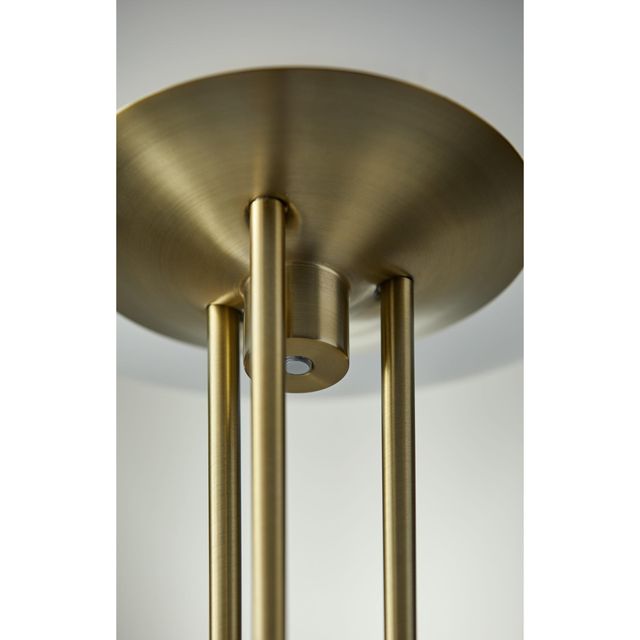 Adesso® Newton Antique Brass LED Torchiere-1