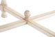 A & B Home Alcott Natural Side Table with White Base -3