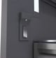 ZLINE Autograph Edition 36" 19.8 Cu. Ft. White Matte Built-In Bottom Freezer Refrigerator with Water Dispenser, Ice Maker, Graphite Gray Interior, and Matte Black Accents-4