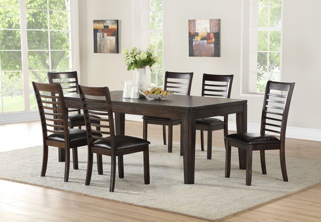 Steve Silver Co. Ally 7-Piece Antique Charcoal Rectangular Dining Set-0